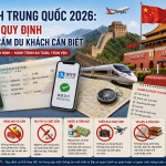 Du lịch Trung Quốc 2026: Những quy định du khách cần biết