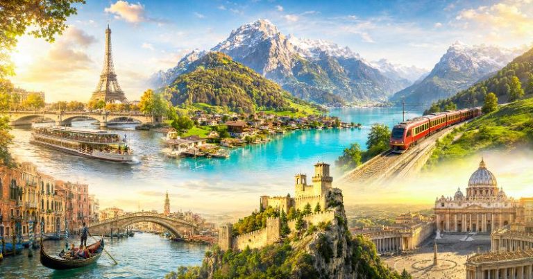 HÀNH TRÌNH TÂY ÂU PHÁP – THỤY SỸ – Ý – SAN MARINO –  VATICAN