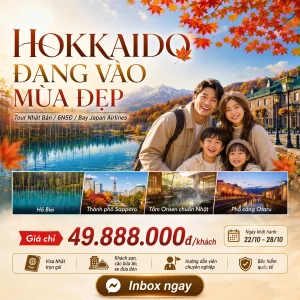 Tour Hokkaido Mùa Thu