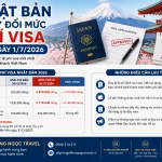 Nhật Bản thay đổi mức phí visa từ ngày 1/7/2026