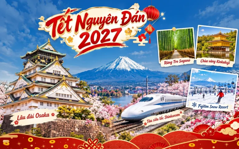 MÙA ĐÔNG NHẬT BẢN – NGÔI LÀNG CỔ TÍCH SHIRAKAWAGO