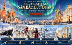 TOUR NGA CAO CẤP HÀNH TRÌNH SĂN BẮC CỰC QUANG